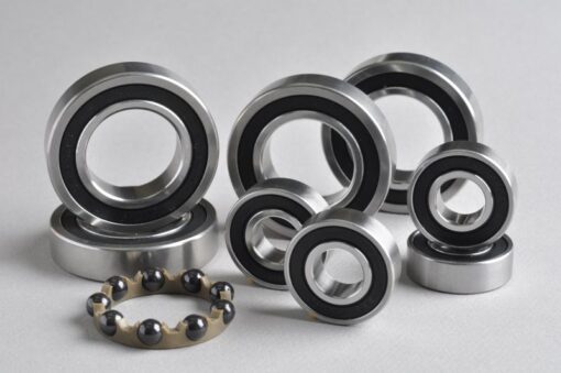 Hybrid deep groove ball bearings