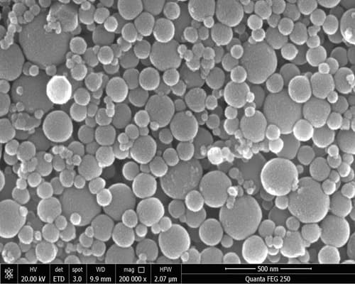 Nanopartikel Sphärisches Aluminiumoxid-Pulver SEM